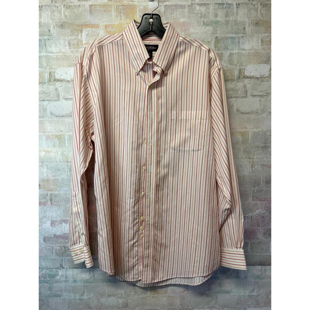 Brooks Brothers Mens Medium Button Down Shirt 100% Cotton